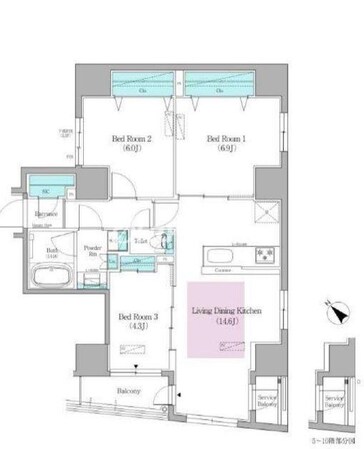 アーバネックス日本橋馬喰町IIの物件間取画像